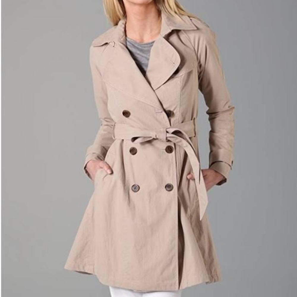 Gryphon Double Breasted Trench Coat (XS)